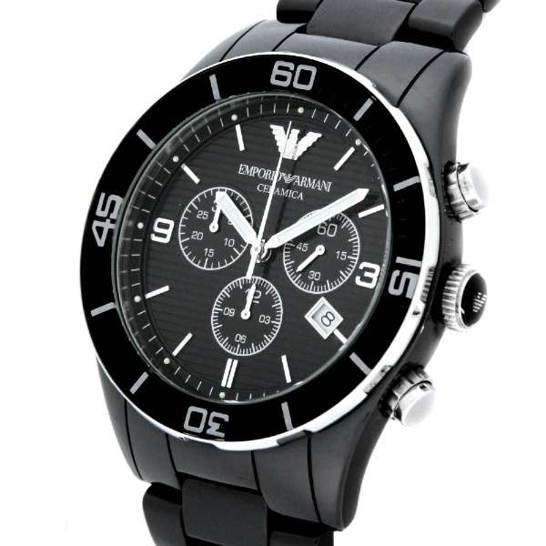 Emporio Armani AR1421 Black Ceramic Chronograph Men's Watch