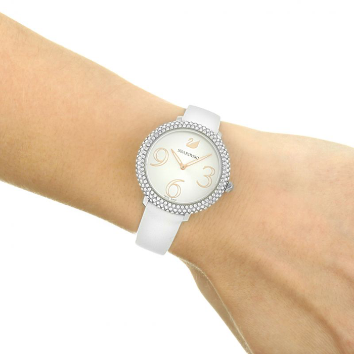 Swarovski 5484070 Crystal Frost Ladies White Watch