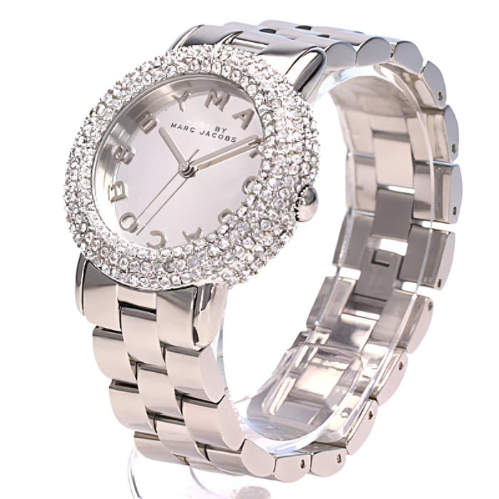 Marc Jacobs MBM3190 Marci Crystal Silver Stainless Steel Ladies Watch