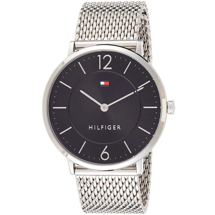 Mens / Gents Black Mesh Strap Tommy Hilfiger Designer Watch 1710355