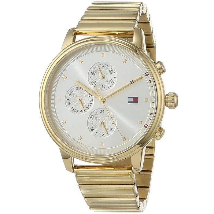 Ladies / Womens Gold Chronograph Tommy Hilfiger Designer Watch 1781905