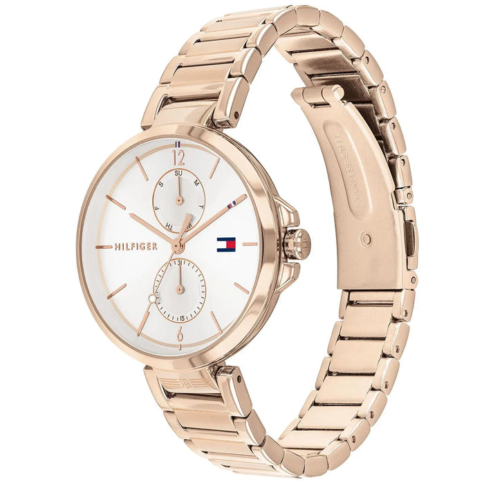 Ladies / Womens Angela Rose Gold Stainless Steel Tommy Hilfiger Designer Watch 1782124