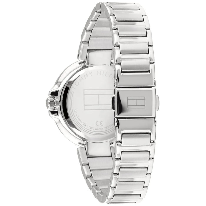 Ladies / Womens Angela Silver Stainless Steel Strap Tommy Hilfiger Designer Watch 1782126