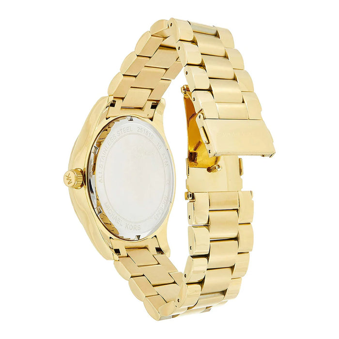 Michael Kors Ladies Layton Pave Gold  Watch MK6243