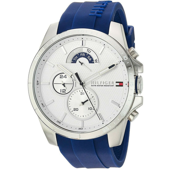 Mens / Gents Blue Chronograph Tommy Hilfiger Designer Watch 1791349