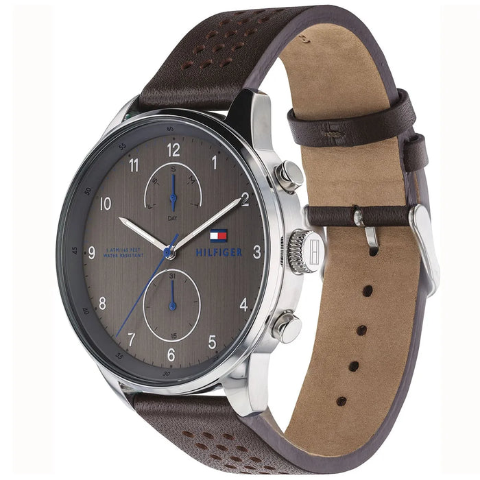 Mens / Gents Grey Multi Function Tommy Hilfiger Designer Watch 1791579