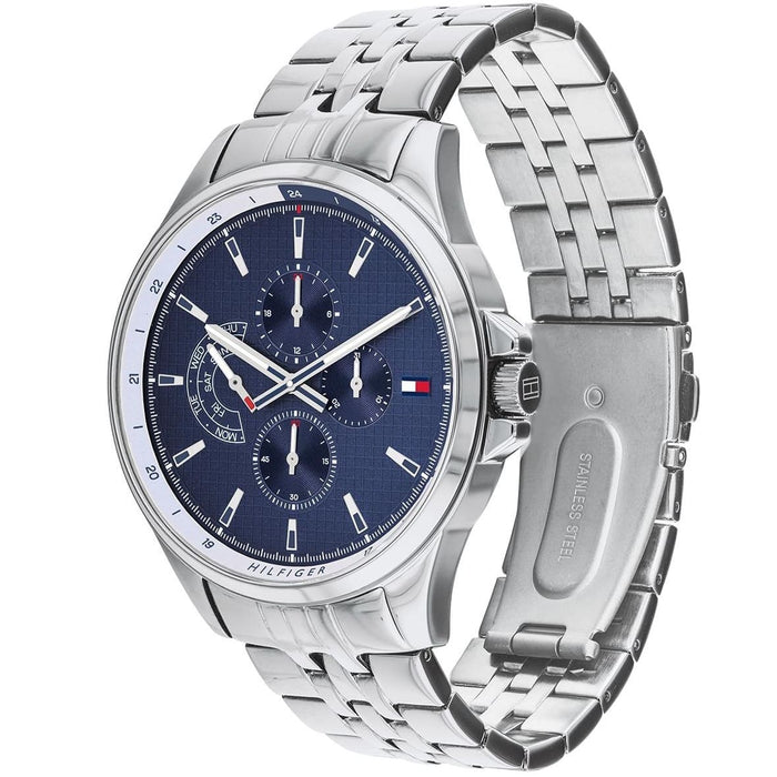 Mens / Gents Shawn Blue Dial Chronograph Tommy Hilfiger Designer Watch 1791612