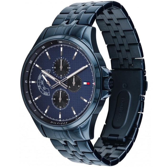 Mens / Gents Shawn Blue Chronograph Tommy Hilfiger Designer Watch 1791618