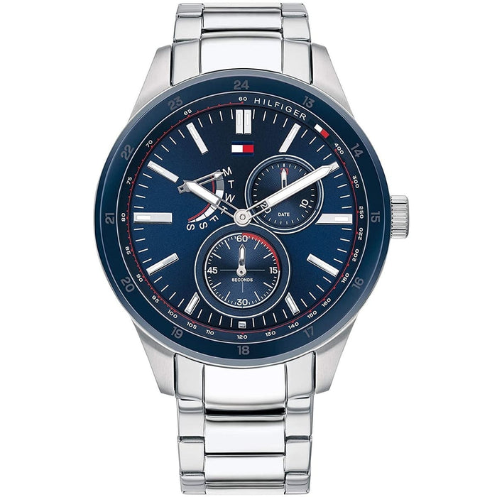 Mens / Gents Austin Navy Blue Chronograph Tommy Hilfiger Designer Watch 1791640