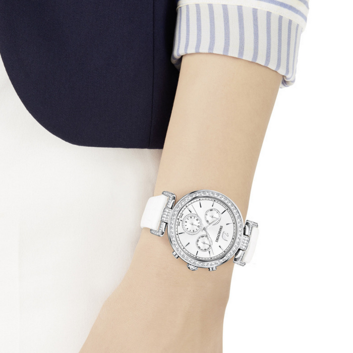 Swarovski 5295346 Passage Chrono Ladies White Watch