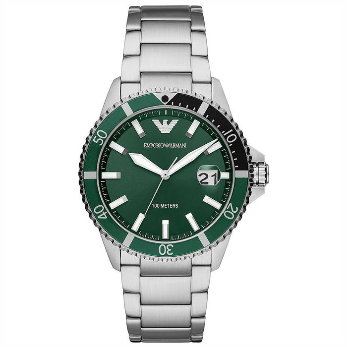 Emporio Armani Men's Diver  Silver Watch AR11338