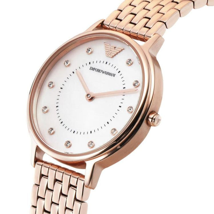 Emporio Armani AR11006 Rose Gold Stainless Steel Ladies Watch