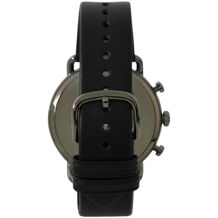 Emporio Armani AR11168 Aviator Black Leather Men's Watch