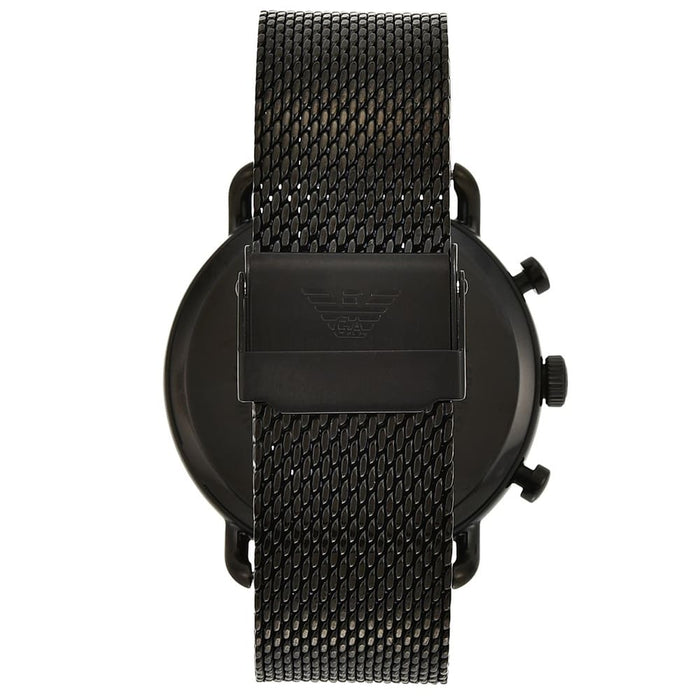 Emporio Armani AR11142 Aviator Black Stainless Steel Mesh Men's Watch