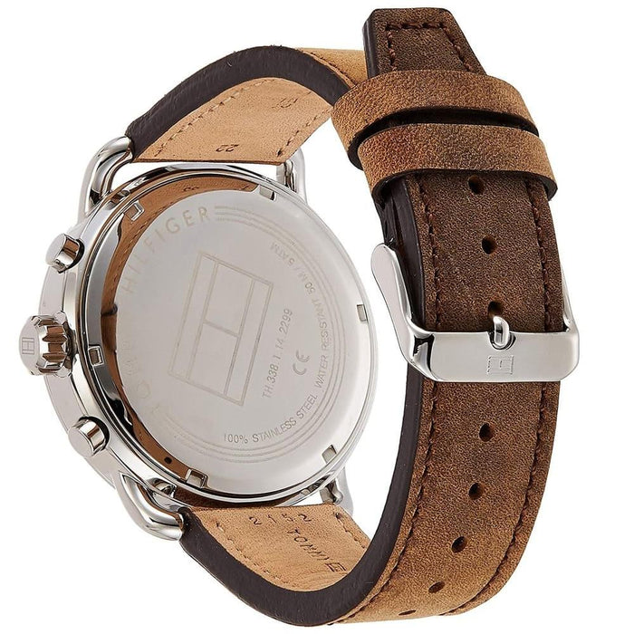 Mens / Gents Briggs Brown Leather Strap Tommy Hilfiger Designer Watch 1791424