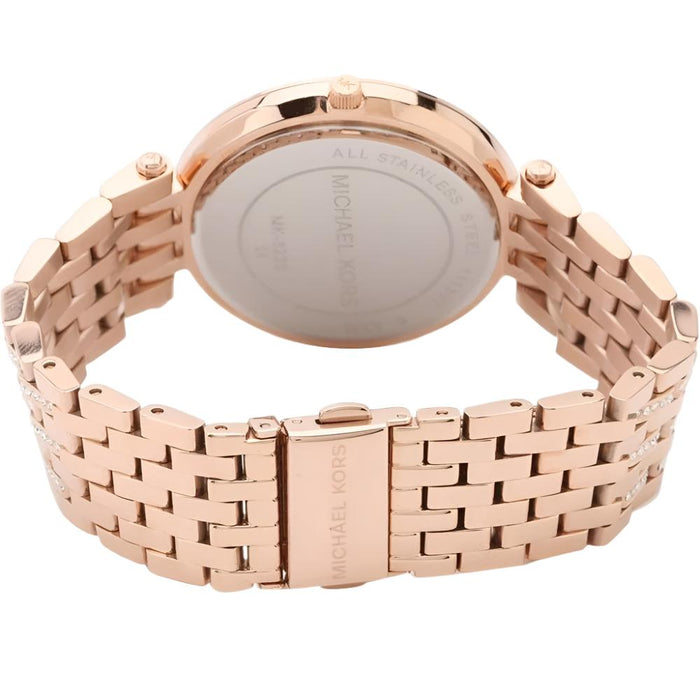 Michael Kors MK3220 Darci Rose Gold Glitz Stainless Steel Ladies Watch