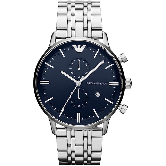 Emporio Armani AR1648 Silver Stainless Steel Chronograph  Men's Watch