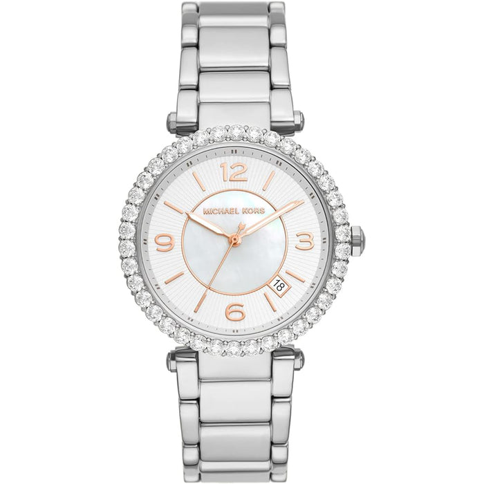 Michael Kors Ladies Silver Parker Lux Watch MK4694