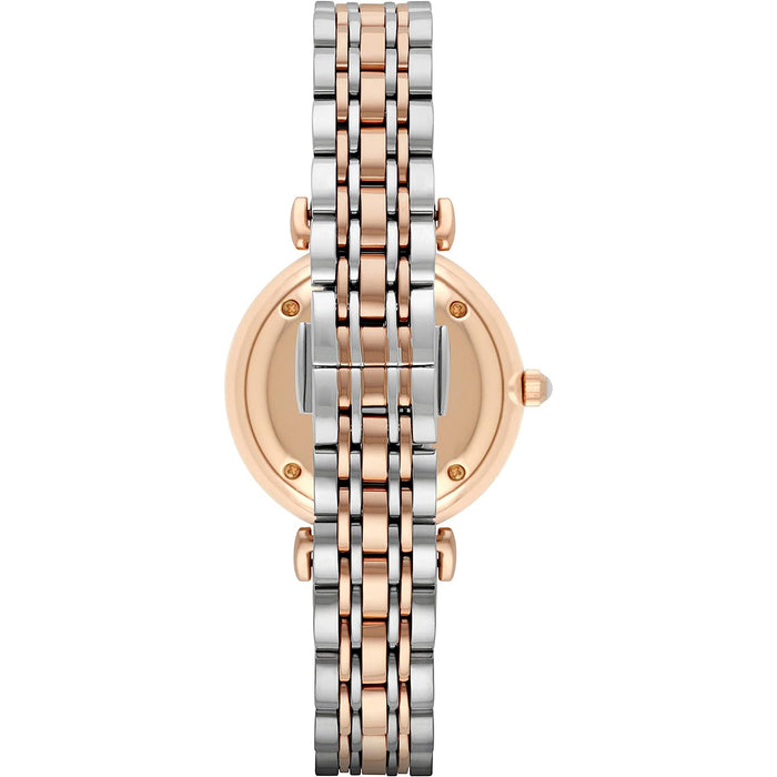 Emporio Armani AR1926 Rose Gold and Silver Two Tone Stainless Steel Ladies Watch