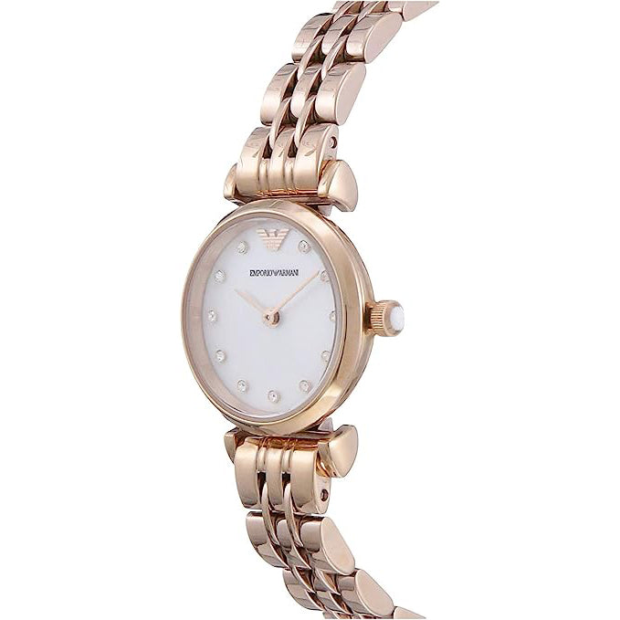 Emporio Armani AR11203 Rose Gold Gianni T-Bar Ladies Watch