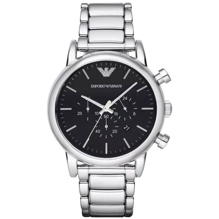 Emporio Armani  AR1894 Luigi Silver Stainless Steel Chronograph  Men's Watch