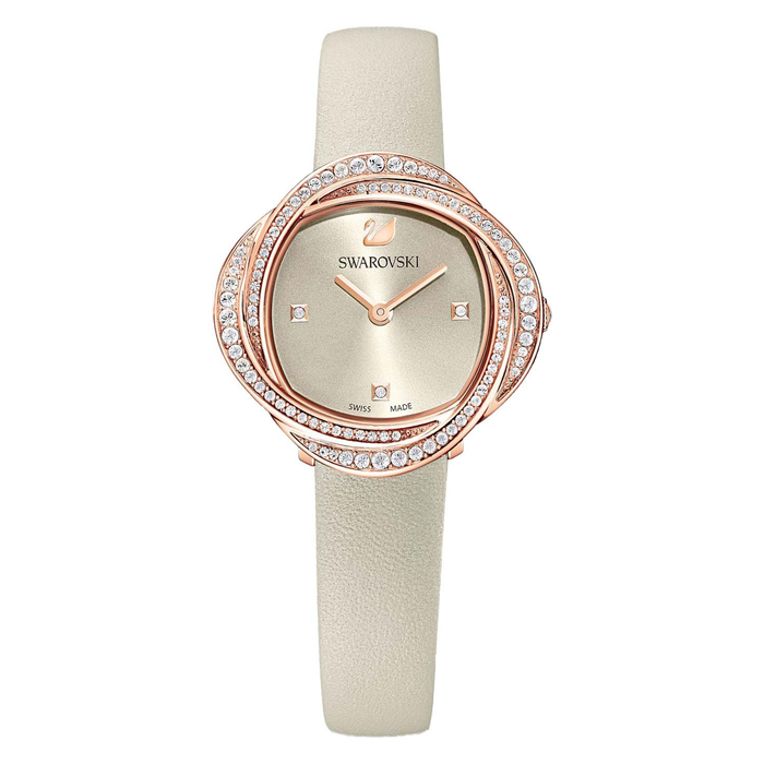 Swarovski 5552424 Crystal Flower Ladies Beige Watch