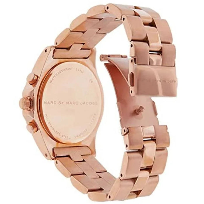 Marc Jacobs MBM3082 Blade Rose Gold Stainless Steel Chronograph Ladies Watch