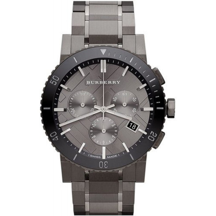 Burberry BU9381 Gunmetal Grey Ion Plated Chronograph Men's Watch