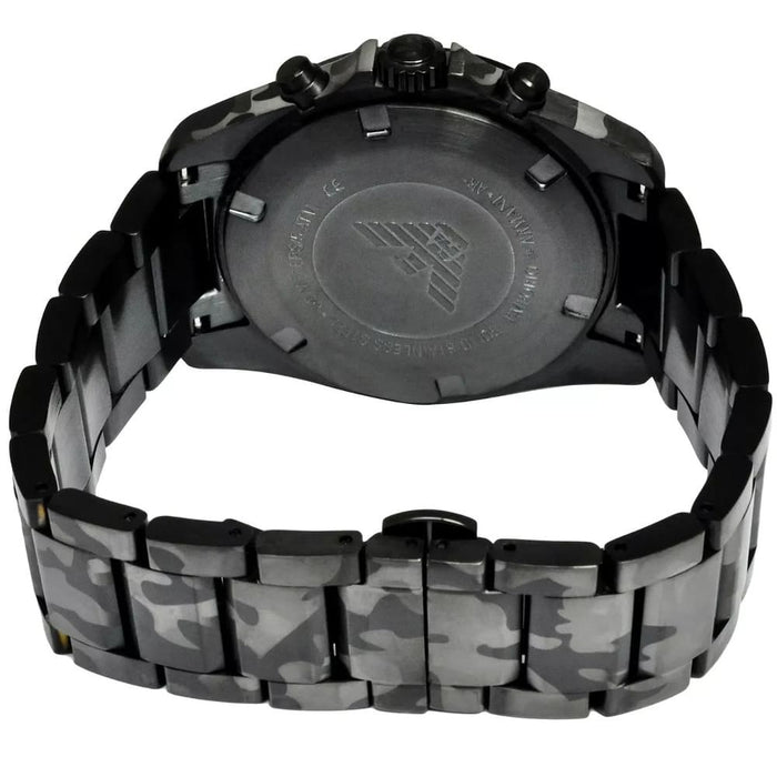 Emporio Armani AR11027 Sport Camo Black Stainless Steel Chronograph Men's Watch