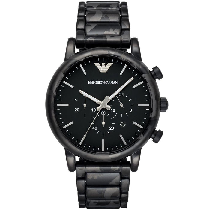 Emporio Armani AR11045 Luigi Black Stainless Steel Chronograph Men's Watch