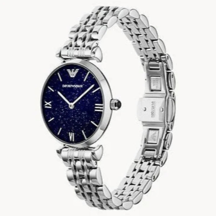 Emporio Armani  AR11091 Dark Blue Stainless Steel Ladies Watch