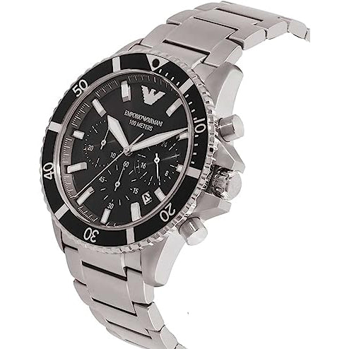 Emporio Armani Men's Diver Silver Watch AR11360