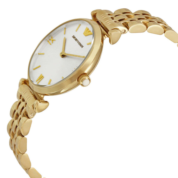 Emporio Armani Ladies T-Bar Gianni Gold Watch AR1877