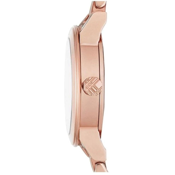 Burberry BU9126 Stamped Rose Gold PVD Ladies Diamond Check Watch