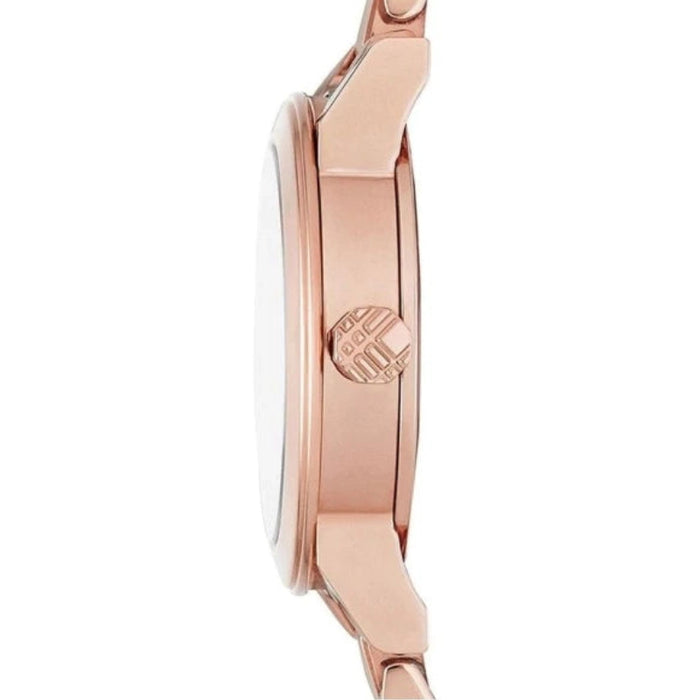 Burberry BU9126 Stamped Rose Gold PVD Ladies Diamond Check Watch