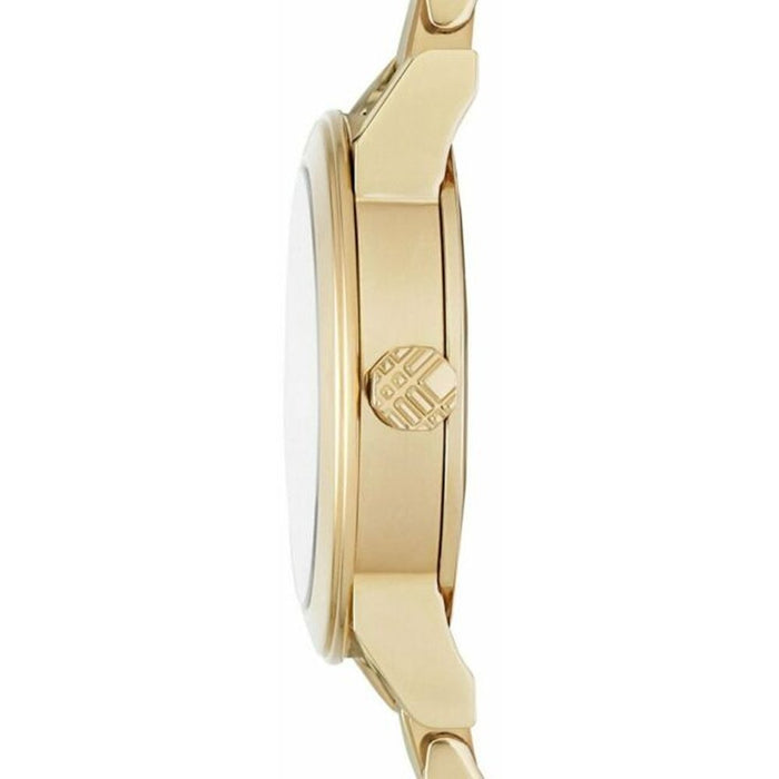Burberry BU9234 The City Engraved Check Gold Ladies Watch