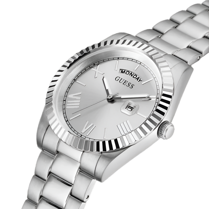 Guess Day/Date Silver Men's Watch GW0265G6