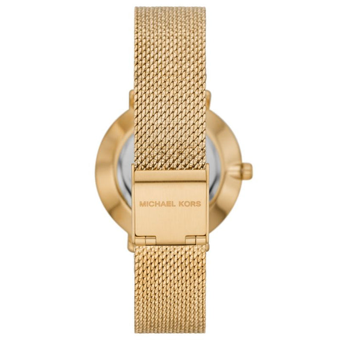 Michael Kors Ladies Gold Mini Pyper Pavé Watch MK4619