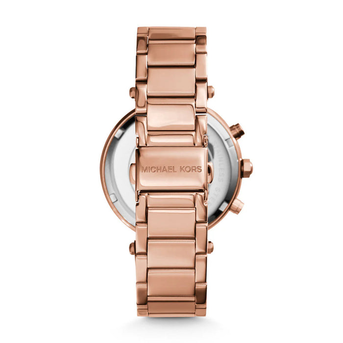 Michael Kors Parker Chrono Ladies Rose Gold Watch MK5616