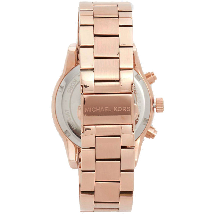 Michael Kors MK6357 RITZ Rose Gold Stainless Steel Chronograph Ladies Watch