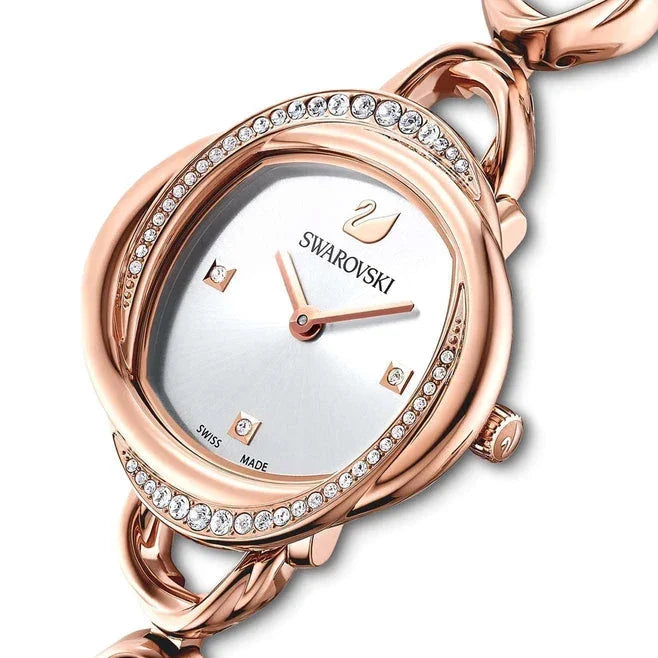 Swarovski 5547626 Crystal Flower Ladies Rose Gold Watch