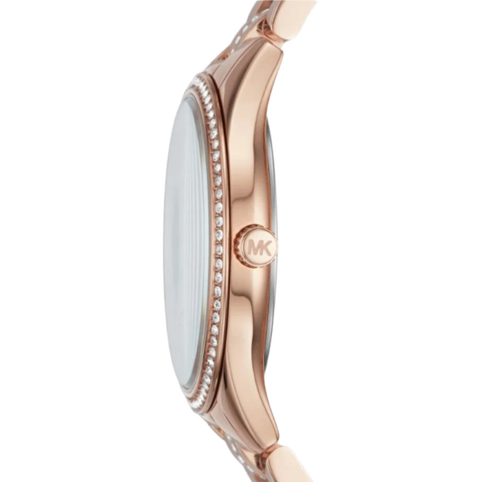 Michael Kors Mini Lauryn Ladies Rose Gold Watch MK3716