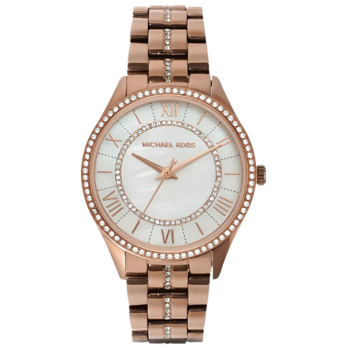 Michael Kors Mini Lauryn Ladies Rose Gold Watch MK3716