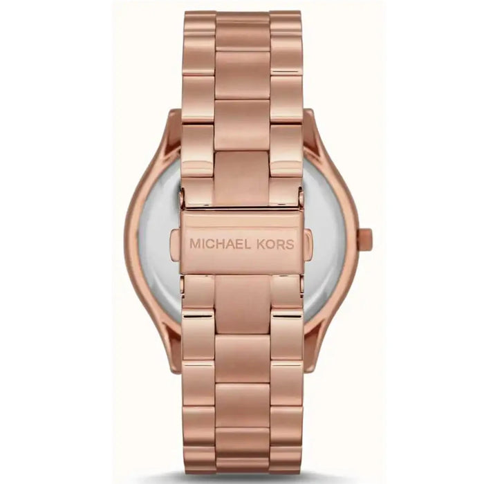 Michael Kors Ladies Mini Slim Runway Rose Gold Watch MK3549