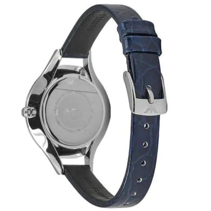 Emporio Armani AR11090 Aurora Blue Leather Ladies Watch