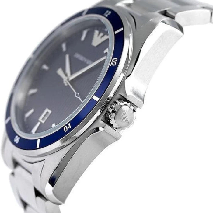 Emporio Armani  AR11100 Sigma Blue Dial Stainless Steel Men's Watch