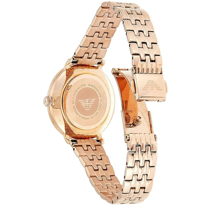 Emporio Armani AR11158 Rose Gold Stainless Steel Ladies Watch