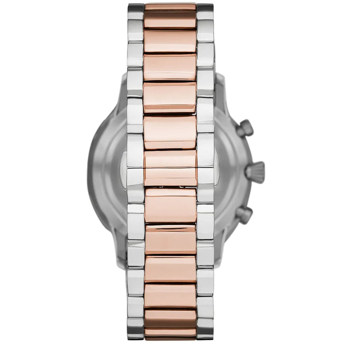 Emporio Armani AR11209 Silver and Rose Gold Stainless Steel  Men's Watch