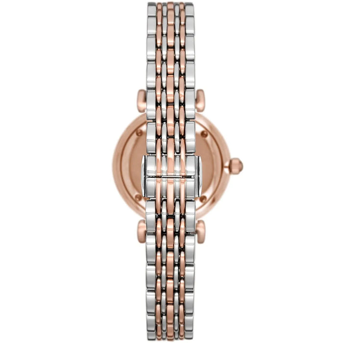 Emporio Armani AR11223 Silver and Rose Gold Stainless Steel Ladies Watch