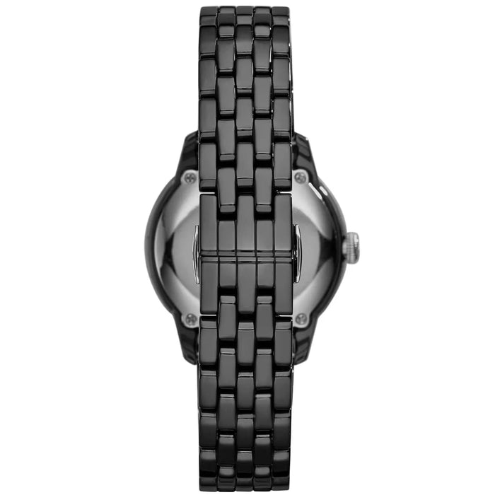 Emporio Armani AR1478 Black Ceramic Stainless Steel Ladies Watch